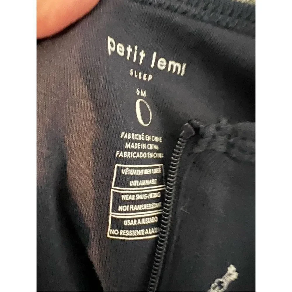 Petit Lem Navy Sleeper Size 6m
